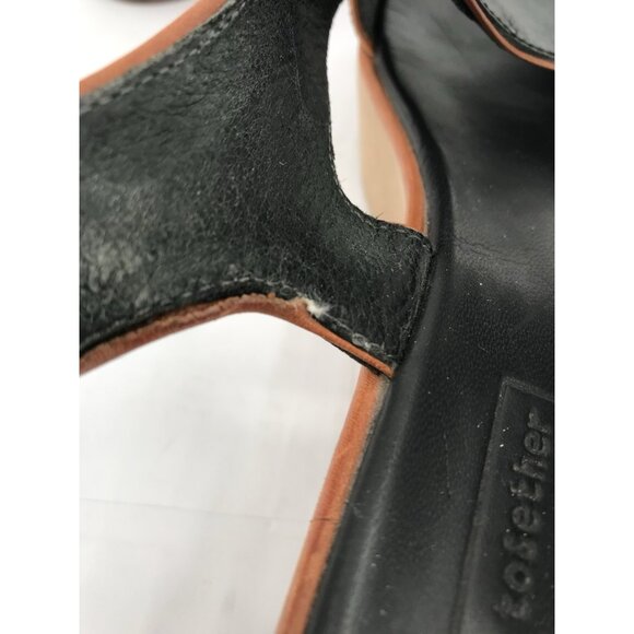 Camper Together Veronique Branquiho Sandals Womens Size 37 US 6.5 Black Leather - Picture 5 of 16